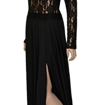 abito nero pizzo 01