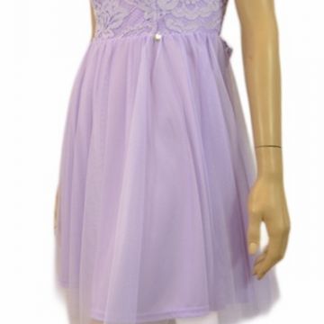 Abito Lilla con Tulle 1
