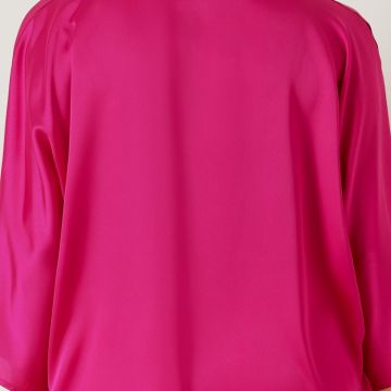 Blusa Curvy in Raso con Nodo 1