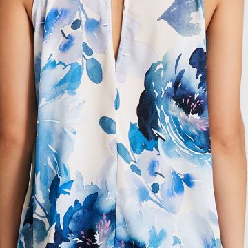 Top in Georgettecon Fantasia a Fiori 1
