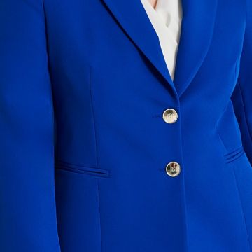Giacca Curvy a due Bottoni in tessuto tecnico