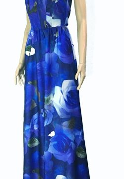 Abito Fantasia Floreale blu 2