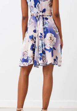 abito in satin stampa floreale 1
