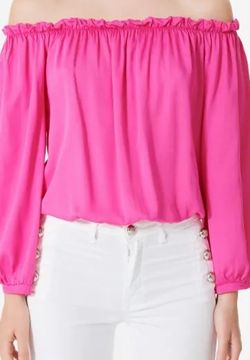 Blusa in Viscosa Fuxia 1