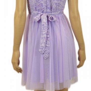 Abito Lilla con Tulle 2