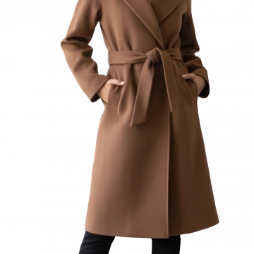 cappotto lungo marrone 