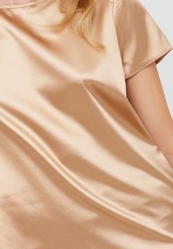 Tshirt in satin color beige 2