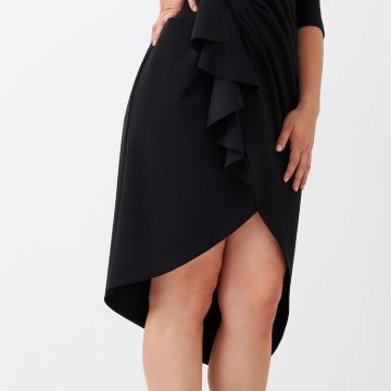 Abito Tubino Curvy con Drappeggio 4
