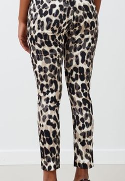 Pantaloni in raso Strutturato Animalier 2