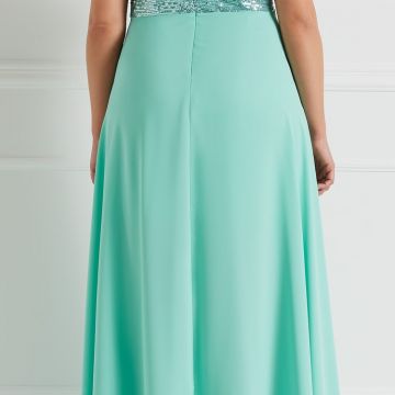 Abito Lungo Curvy in Paillettes 2