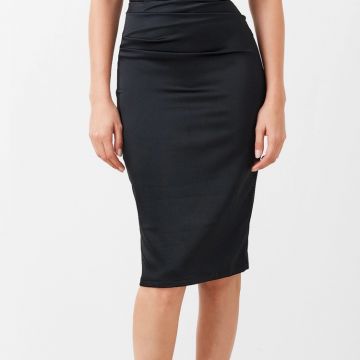 Tubino Bustier In raso Nero 2