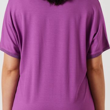Blusa Curvy Scollo a V in raso Iris 1