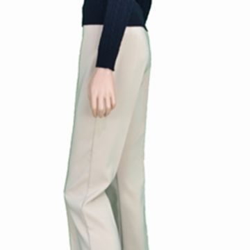 Pantaloni Mid flared in Tessuto Tecnico color Beige 3
