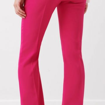 Pantaloni Mid Flared in tessuto tecnico color fuxia 2