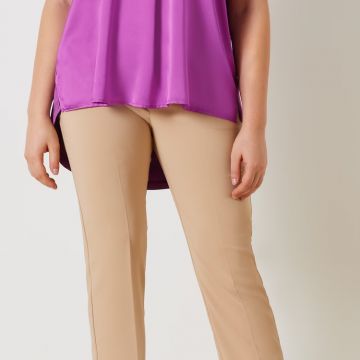 Blusa Curvy Scollo a V in raso Iris