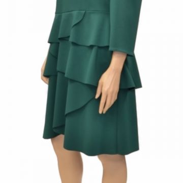 Abito Tubino Curvy color Verde 2