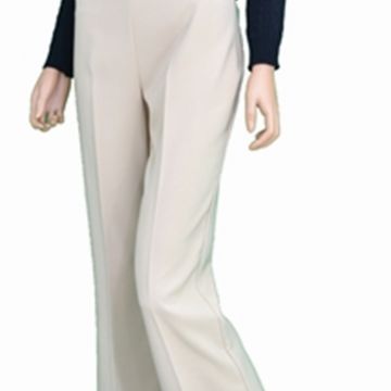 Pantaloni Mid flared in Tessuto Tecnico color Beige 1