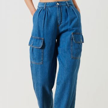 Pantalone Denim Cargo