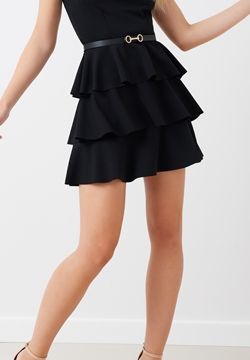 Abito in scuba mano crepe color nero