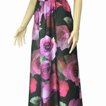 Abito Fantasia Floreale Fuxia 1