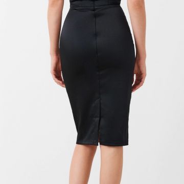 Tubino Bustier In raso Nero 3