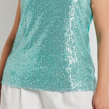 Top Sottogiacca Curvy in Paillettes