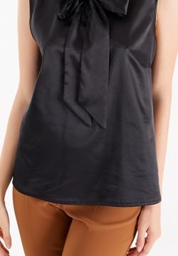 top satin nero