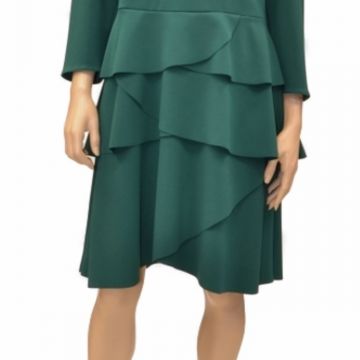 Abito Tubino Curvy color Verde 1