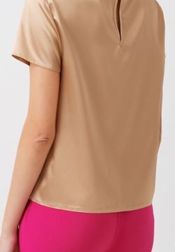 Tshirt in satin color beige 1