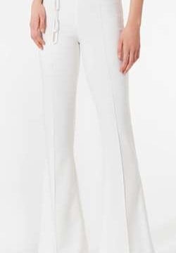 Pantaloni MidFlared con cintura catena
