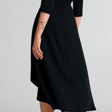 Abito incrocio in Cadi nero 1