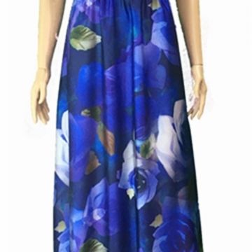 Abito Fantasia Floreale blu 1
