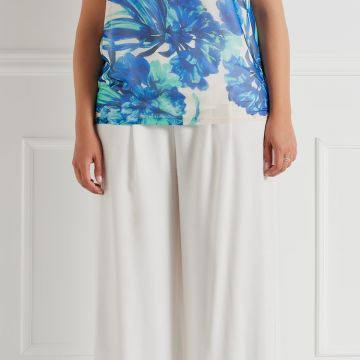 Blusa Curvy in Chiffon Stampa Floreale 1