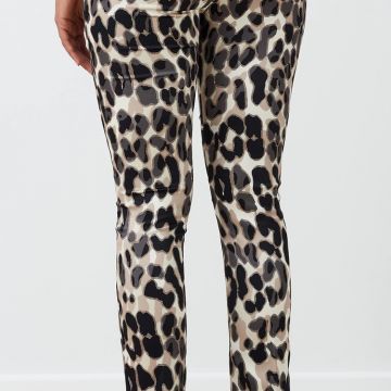 Pantaloni in raso Strutturato Animalier 3