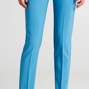Pantaloni Slim in Tessuto Tecnico Azzurro Carta da Zucchero 1