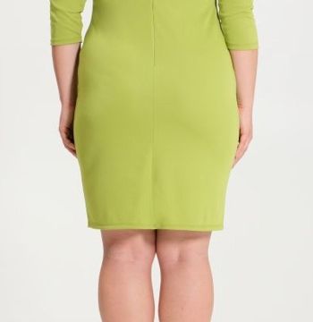 abito verde pavone curvy 03