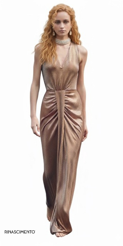 Abito Intero Donna Marrone Bronzo