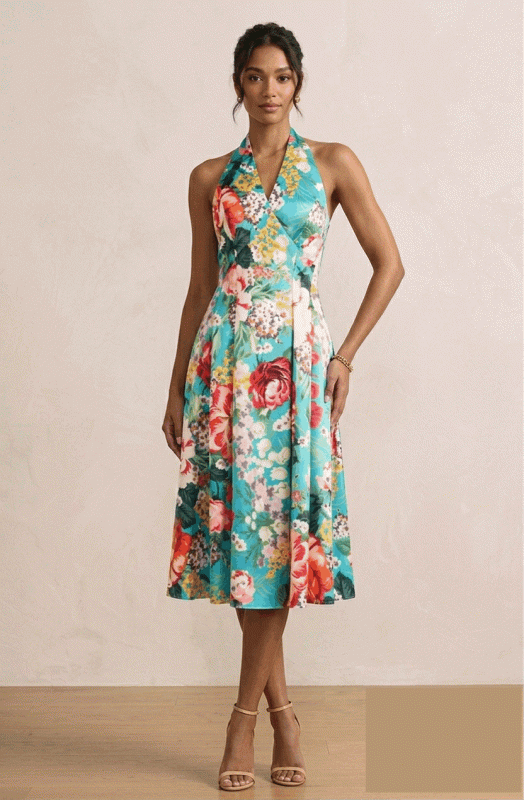 Abito Intero Donna Var. Turchese