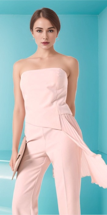 Tuta Donna Rosa Chiaro