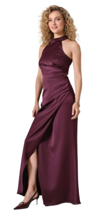 Abito Intero Donna Bordeaux Rosso