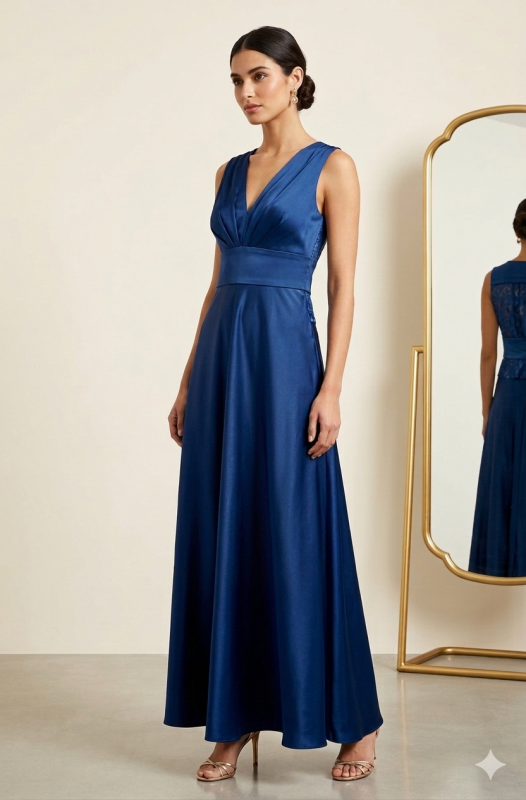 Abito Intero Donna Blu Brillante