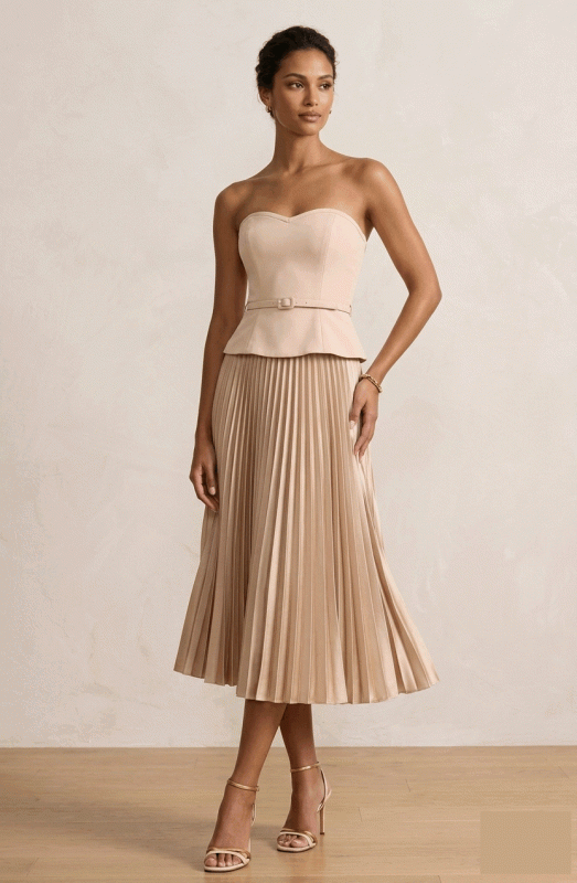 Abito Intero Donna Tortora Beige