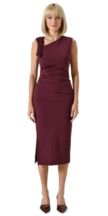 Abito Intero Donna Bordeaux Rosso