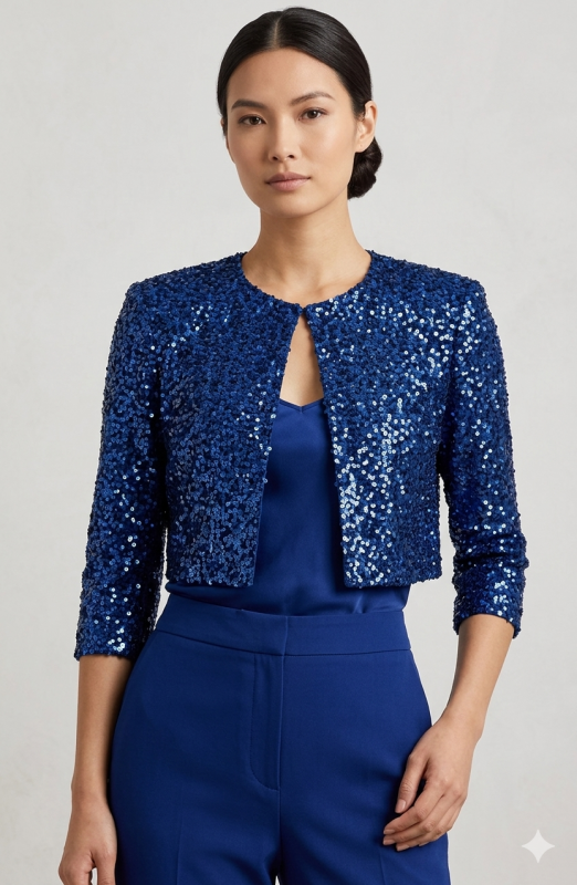 Giacca Donna Blu Brillante