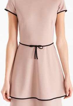 Abito a Ruota color Dusty Pink